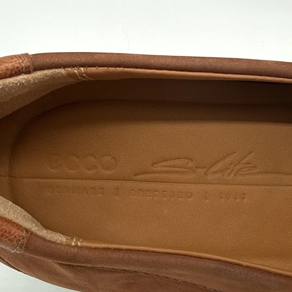 ECCO Men's S-Lite Moc Loafer Shoe Brown Slip-On Size 10